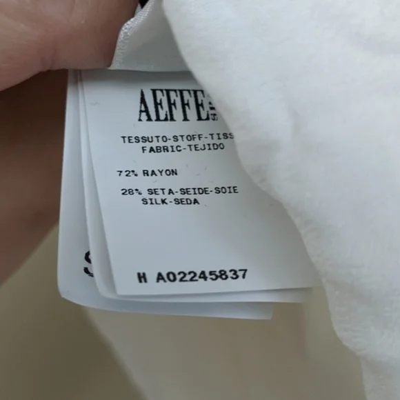 Moschino White Silk "Chic T-Shirt" - Picture 3 of 4